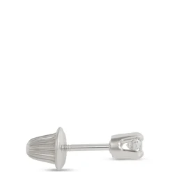 Screwback Baby Studs, 14K White Gold Outlet