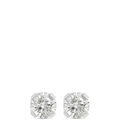 Screwback Baby Studs, 14K White Gold Outlet