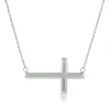 Sideways Cross Necklace 14K Best