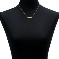 Sideways Cross Necklace 14K Discount
