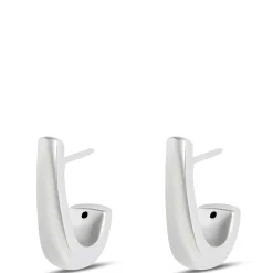 Small J Hoops, 14K White Gold Discount