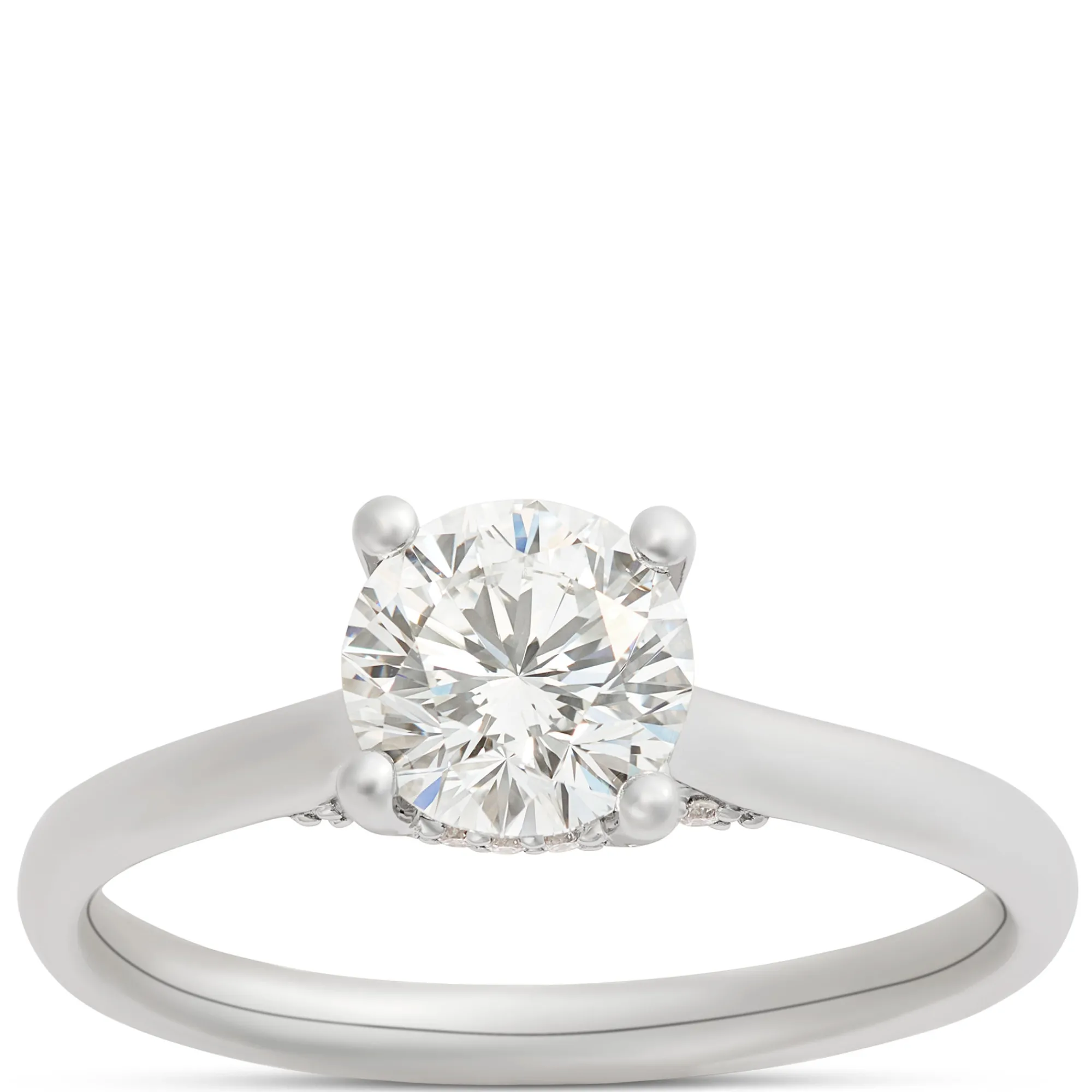 Signature Solitaire Diamond Engagement Ring, Platinum Clearance