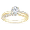 Split-Shank Oval Diamond Engagement Ring, 14k Yellow Gold Online