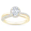 Split-Shank Oval Diamond Engagement Ring, 14k Yellow Gold Best