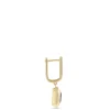 Square Amethyst Earrings, 14K Yellow Gold Discount