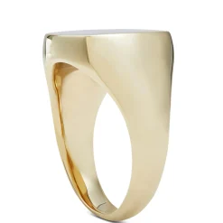 Square Cushion Signet Ring, 14K Yellow Gold Sale