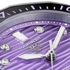TAG Heuer Aquaracer Professional 300 Purple Dial Watch, 36mm Clearance