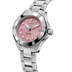 TAG Heuer Aquaracer Professional 200 Solargraph Pink Dial Watch, 34mm New