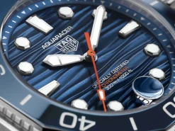 TAG Heuer Aquaracer Professional 300 Blue Dial Blue Rubber Strap Watch, 42mm Online