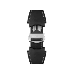 TAG Heuer Calibre E5 Black Leather and Rubber Strap, 45mm Outlet