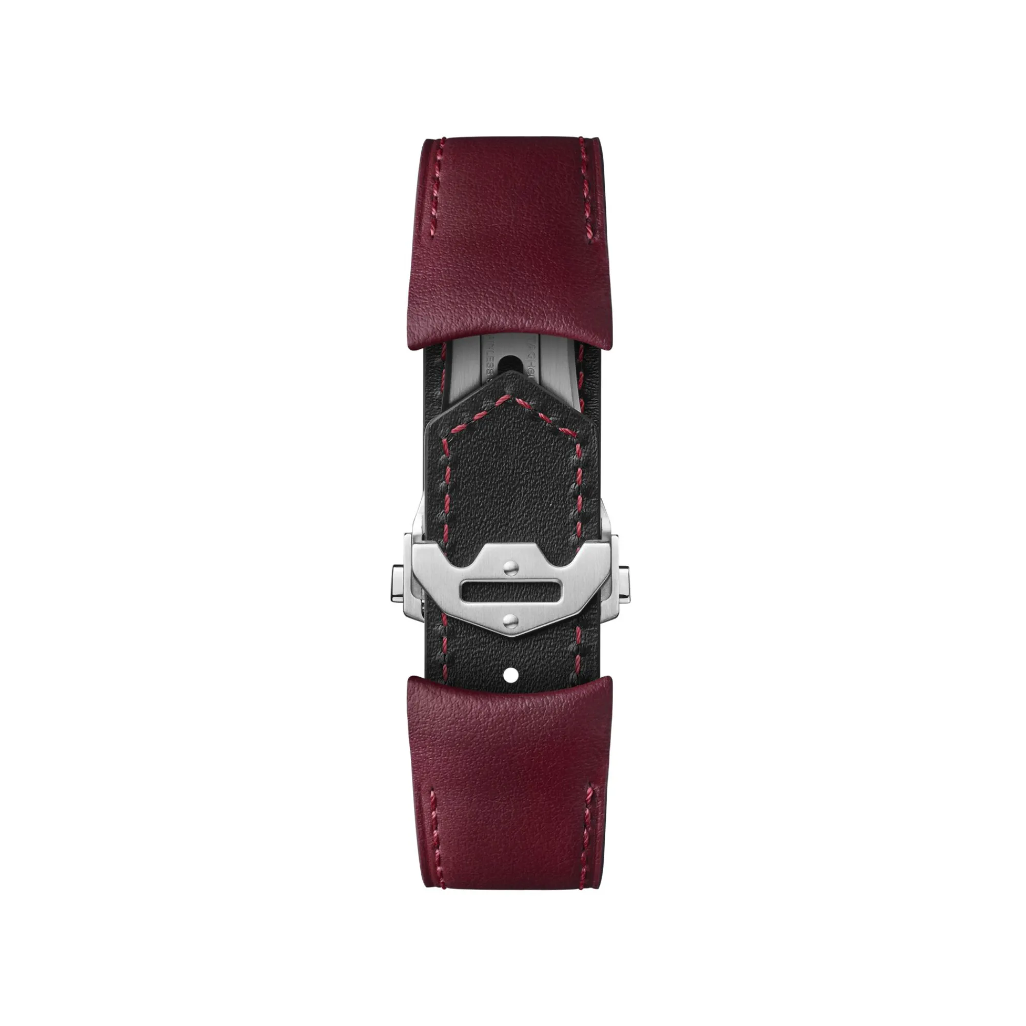 TAG Heuer Calibre E5 Burgundy Leather Strap, 40mm Best