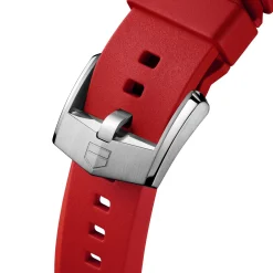 TAG Heuer Calibre E5 Red Rubber Strap, 40mm Outlet