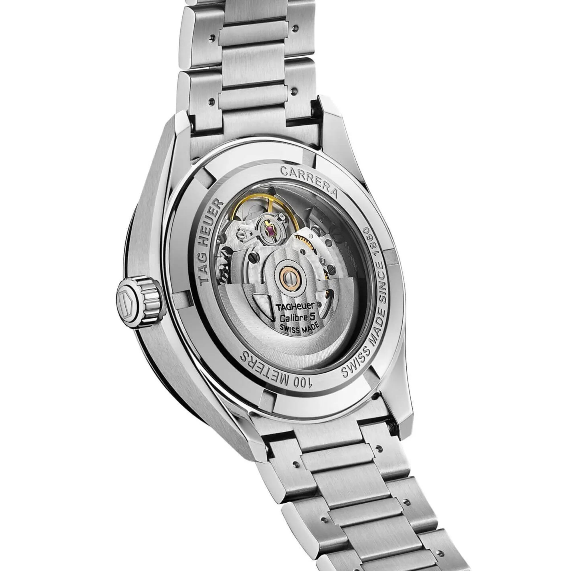 TAG Heuer Carrera Calibre 5 Auto Black Steel Watch, 39mm Sale