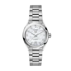 TAG Heuer Carrera Calibre 9 Auto Mother of Pearl Watch, 29mm Sale