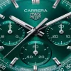 TAG Heuer Carrera Chronograph Green Dial Watch, 41mm Discount