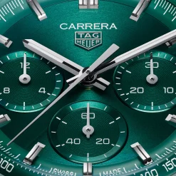 TAG Heuer Carrera Chronograph Green Dial Watch, 41mm Discount