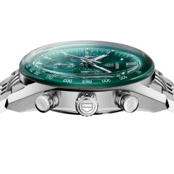 TAG Heuer Carrera Chronograph Green Dial Watch, 41mm Discount