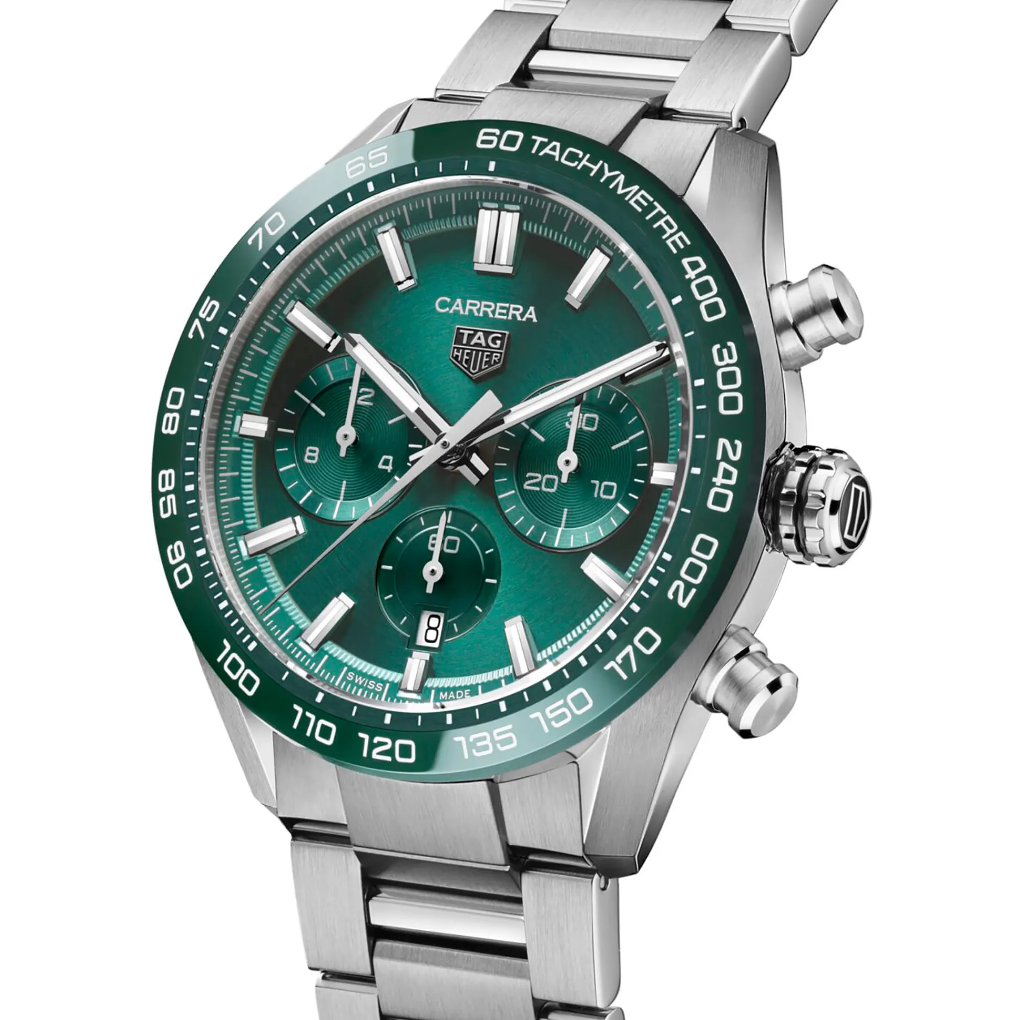 TAG Heuer Carrera Chronograph Green Dial Watch, 44mm Sale