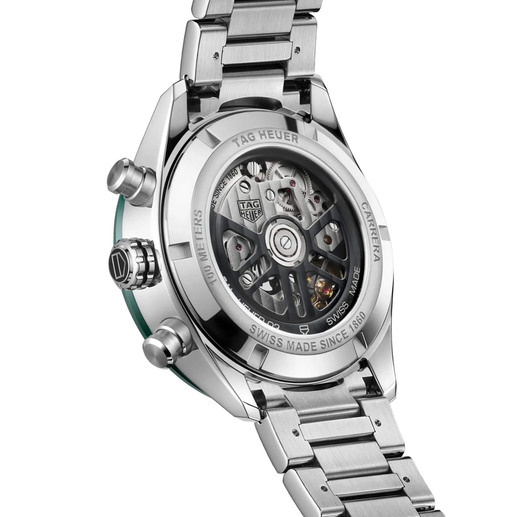 TAG Heuer Carrera Chronograph Green Dial Watch, 44mm Sale