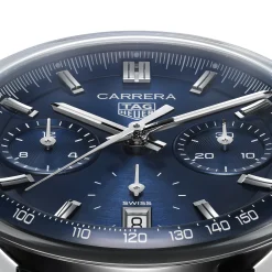 TAG Heuer Carrera Chronograph Watch Steel Case Blue Dial, 39mm Online