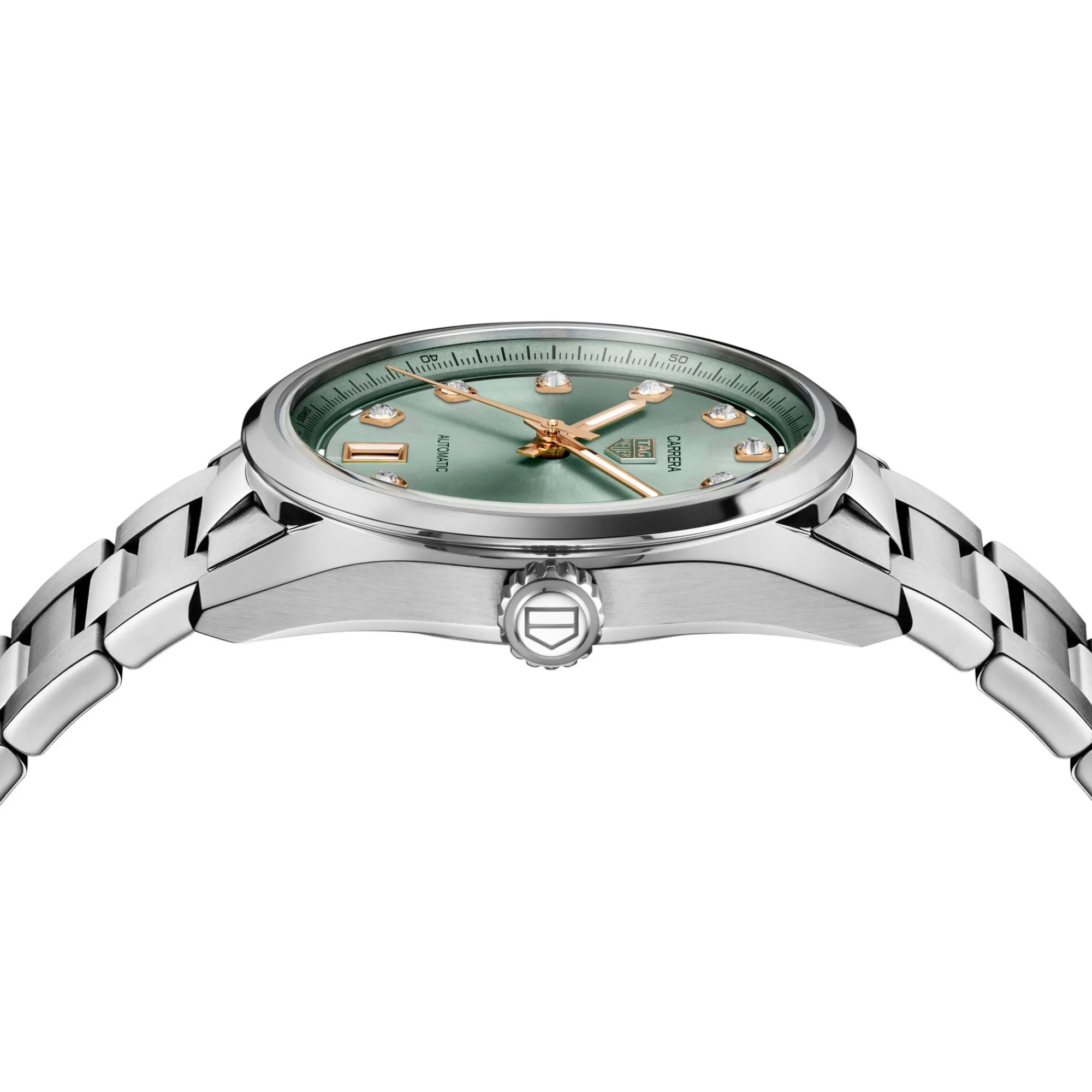 TAG Heuer Carrera Date Watch Green Dial, 36mm Clearance