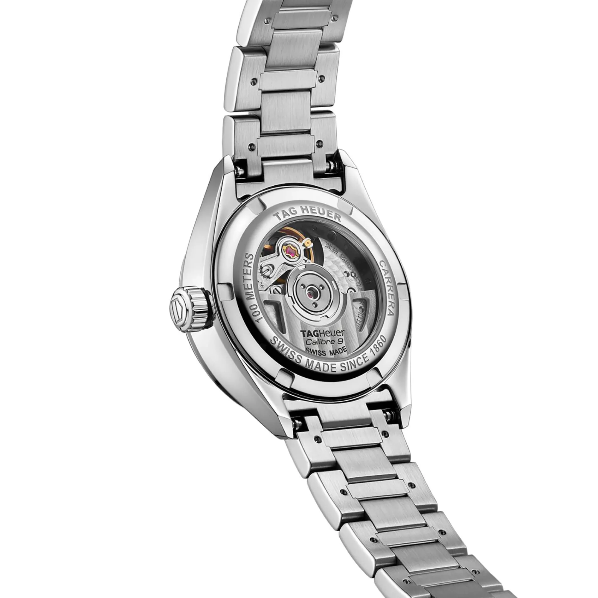 TAG Heuer Carrera Date Watch Mother of Pearl Dial Steel Bracelet, 29mm Sale