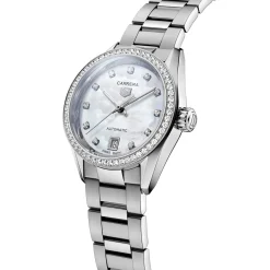 TAG Heuer Carrera Date Watch Mother of Pearl Dial Steel Bracelet, 29mm Sale