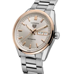 TAG Heuer Carrera Day-Date Beige Dial Watch, 41mm Outlet