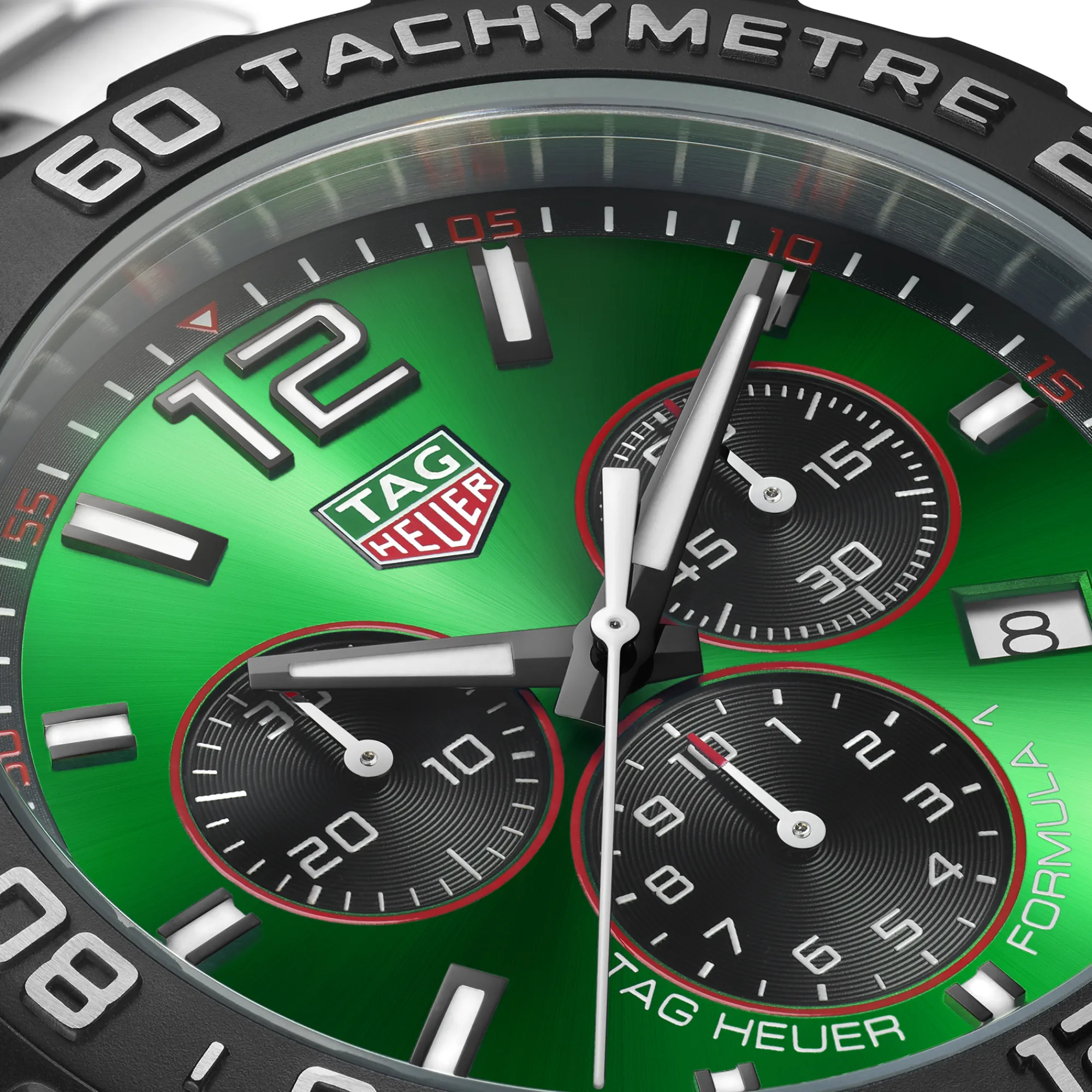 TAG Heuer Formula 1 Chronograph Green Dial, 43mm Clearance