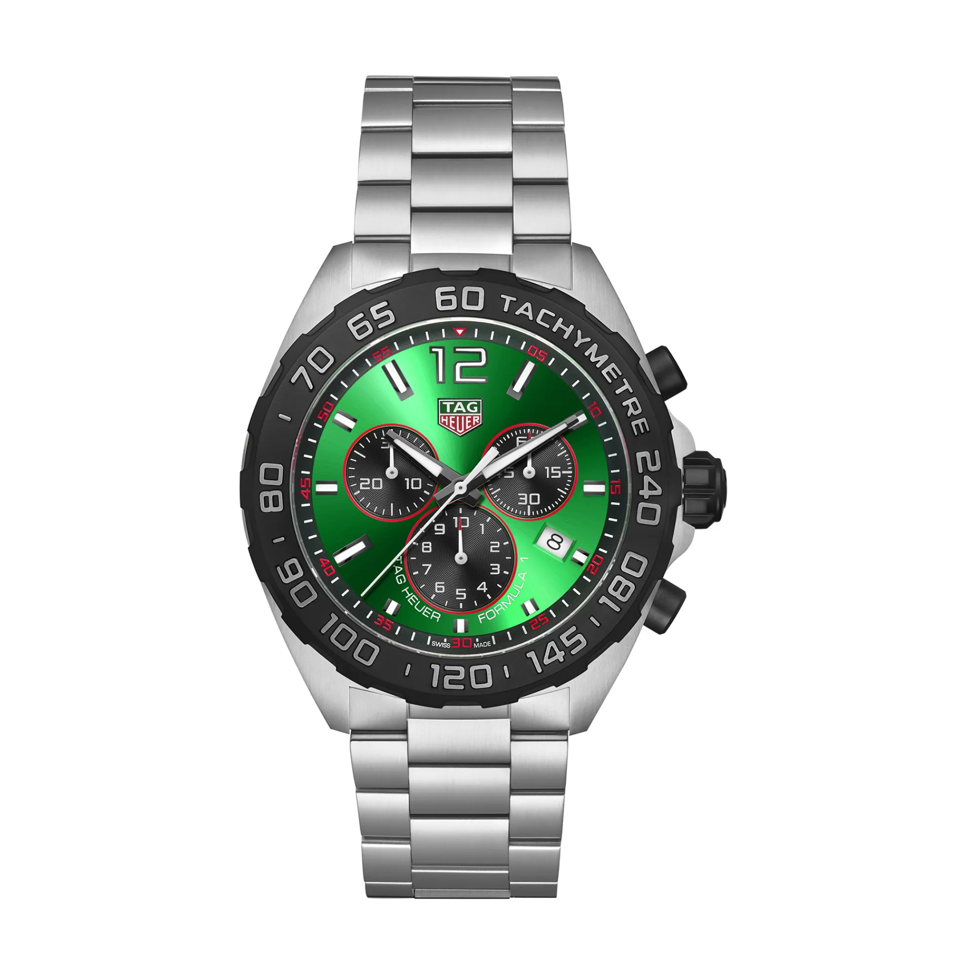 TAG Heuer Formula 1 Chronograph Green Dial, 43mm Clearance