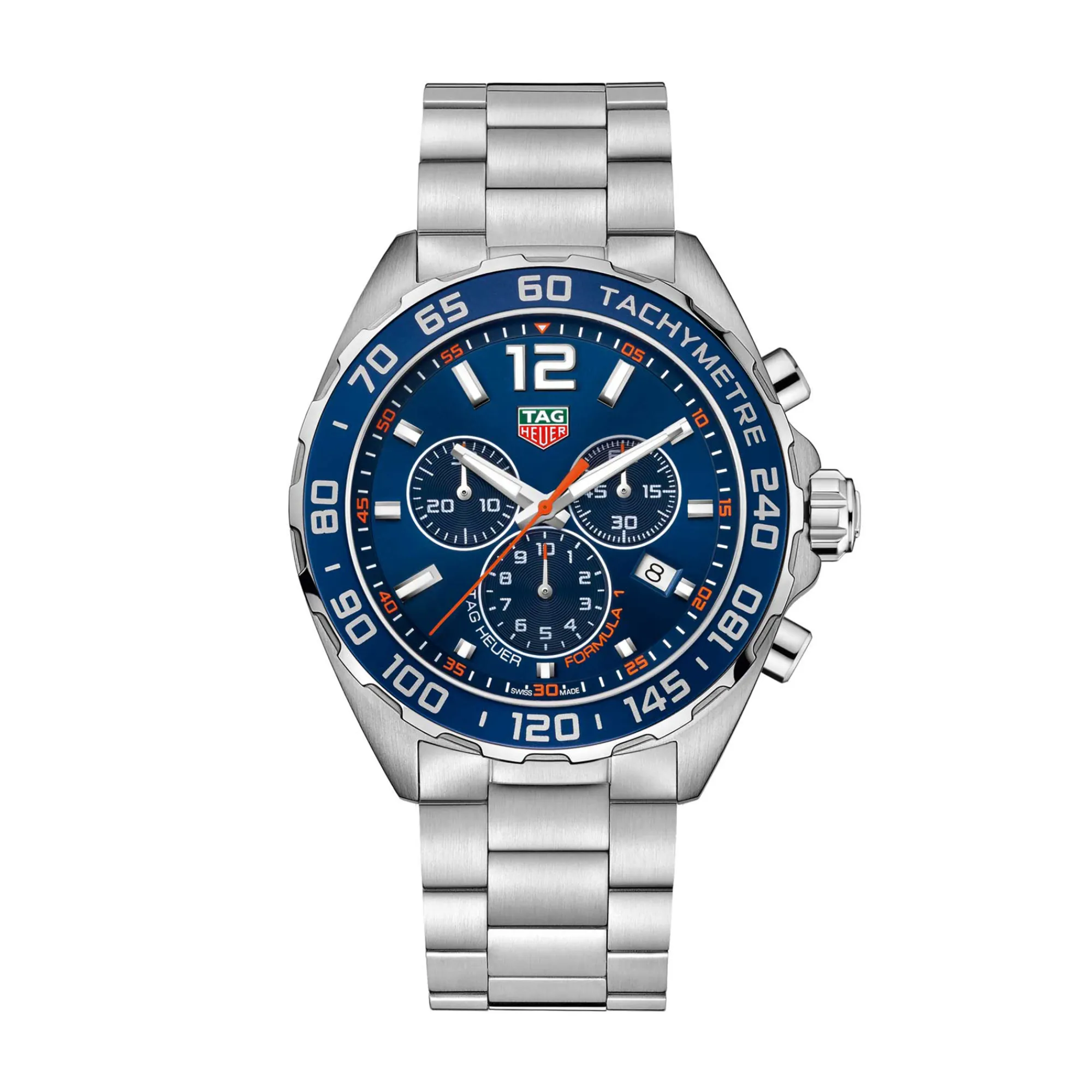 TAG Heuer Formula 1 Quartz Mens Blue Steel Chronograph Watch Hot