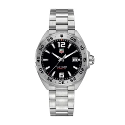 TAG Heuer Formula 1 Quartz Mens Black Steel Watch, 41mm