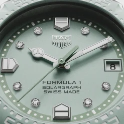 TAG Heuer Formula 1 Solargraph Green Dial Watch, 38mm