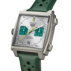 TAG Heuer Monaco Chronograph Racing Silver Dial Watch, 39mm Online