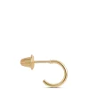 Three-Quarter Hoop Baby Earrings, 14K Yellow Gold Sale