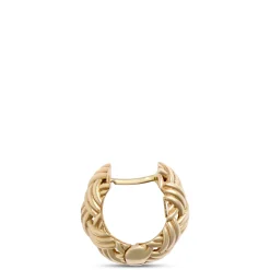 Toscano Basket Weave Hoops, 14K Yellow Gold Discount