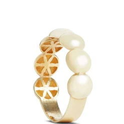 Toscano Beaded Ring, 14K Yellow Gold New