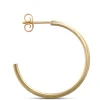 Toscano Black Enamel Hoop Earrings, 14k Yellow Gold Hot