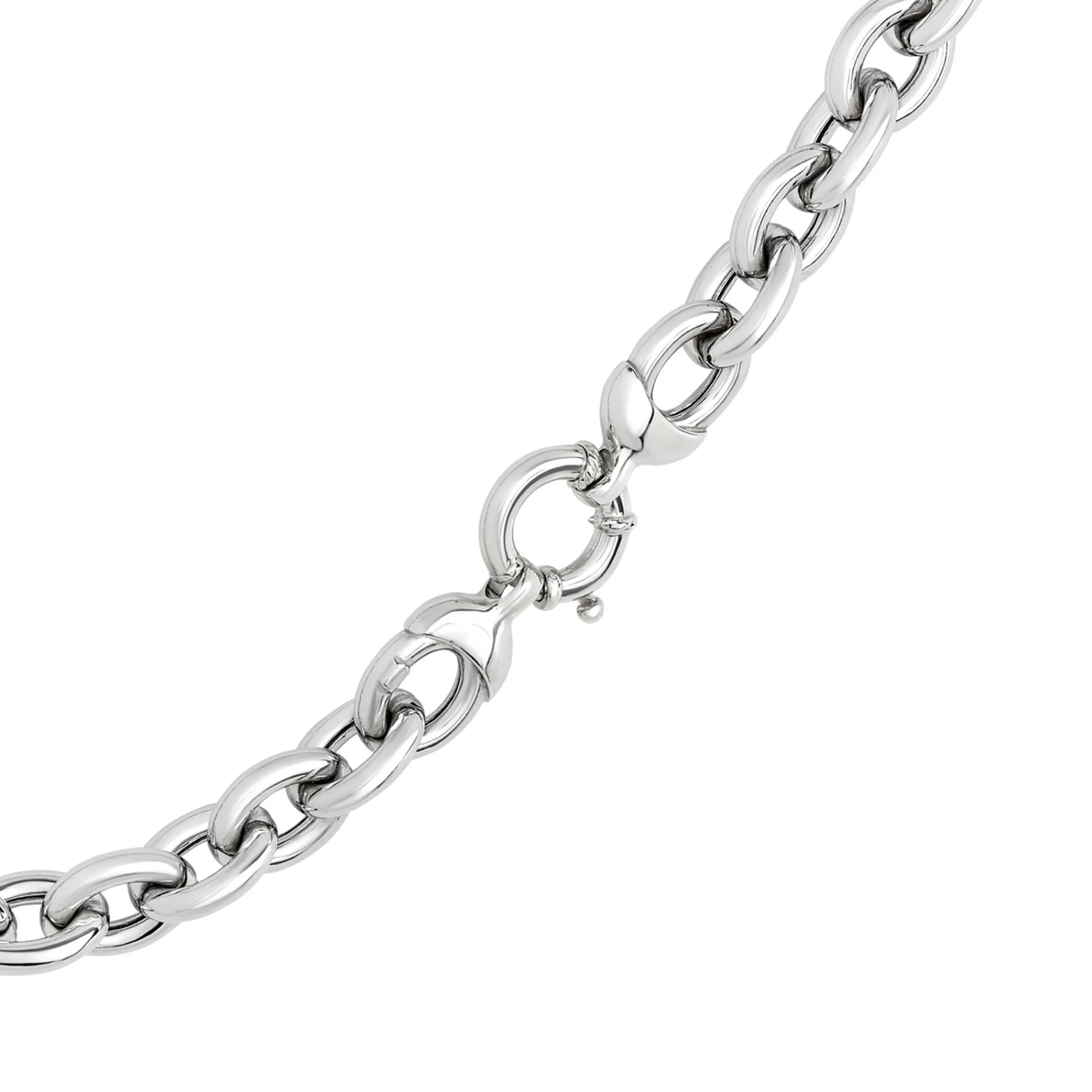 Toscano Classic Forzantina Link Necklace, Sterling Silver Clearance