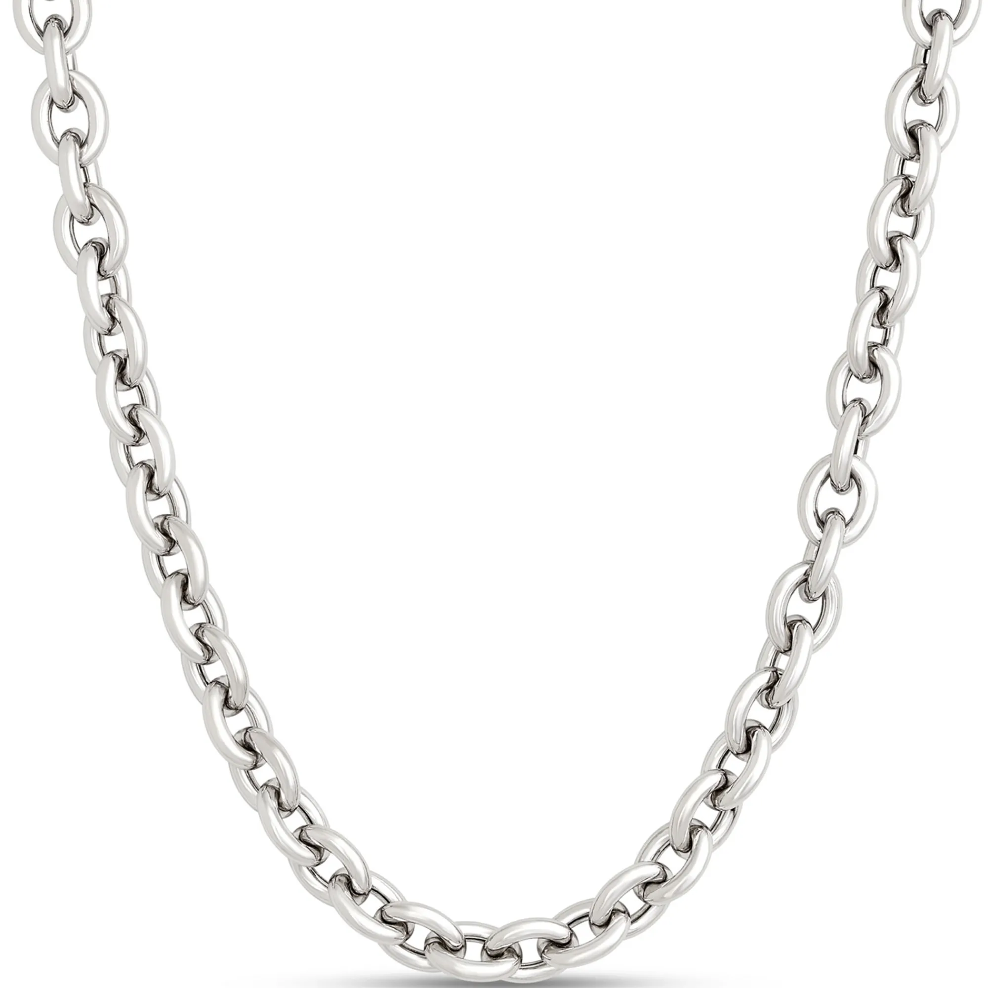 Toscano Classic Forzantina Link Necklace, Sterling Silver Clearance