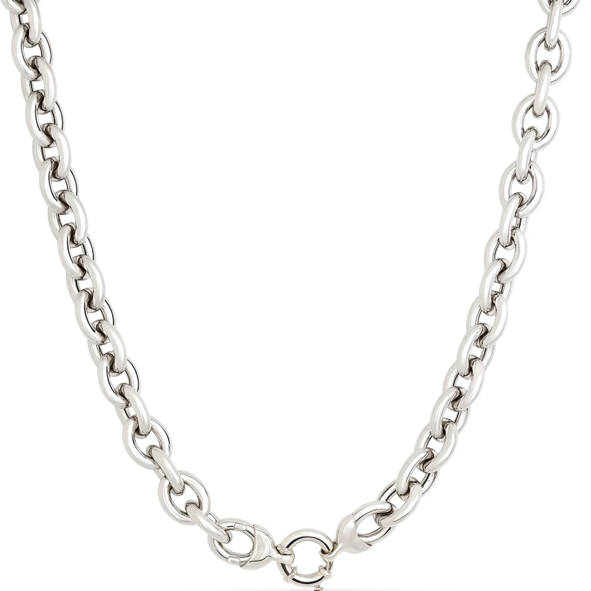 Toscano Classic Forzantina Link Necklace, Sterling Silver Clearance