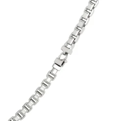 Toscano Classic Veneziana Link Necklace, Sterling Silver New