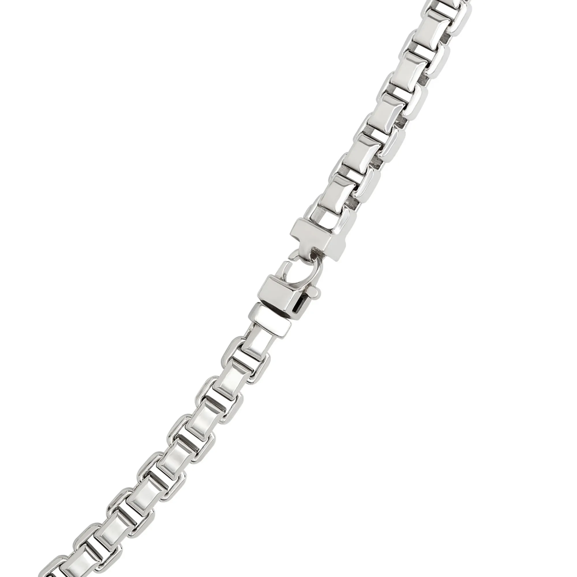 Toscano Classic Veneziana Link Necklace, Sterling Silver New