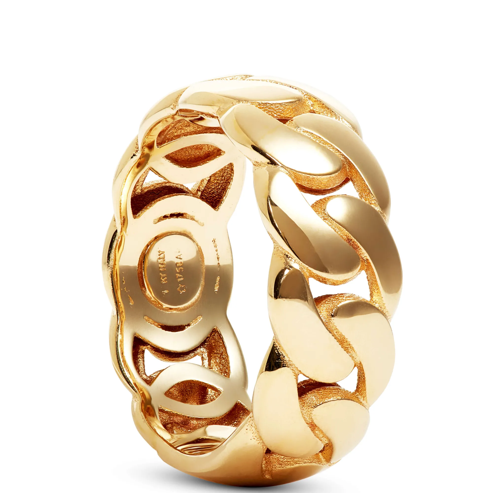 Toscano Cuban Link Ring, 14K Yellow Gold Hot