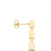 Toscano Cubic Linear Drop Earrings, 14K Yellow Gold New
