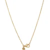 Toscano Cubic Linear Drop Necklace 14K Yellow Gold Outlet