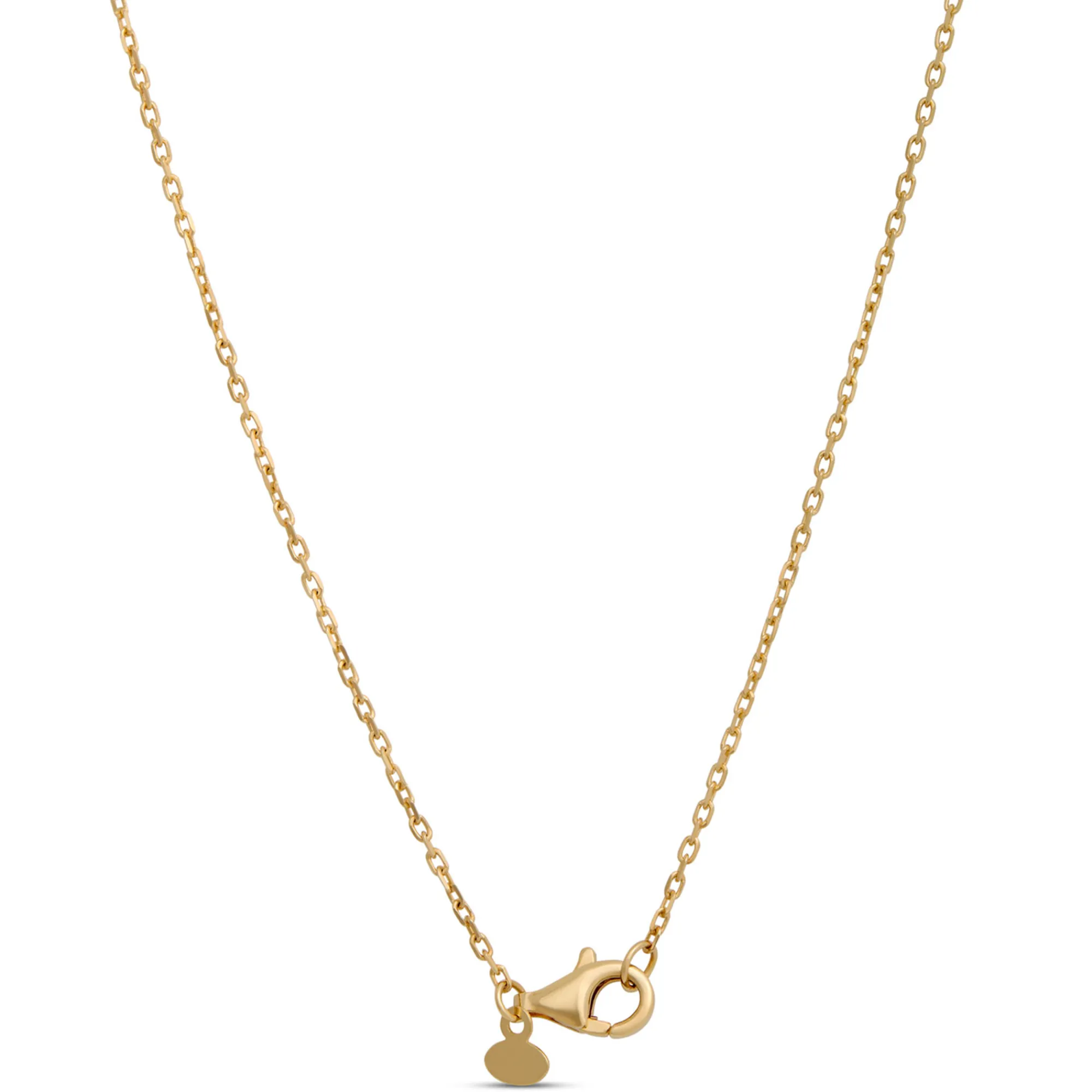 Toscano Cubic Linear Drop Necklace 14K Yellow Gold Outlet