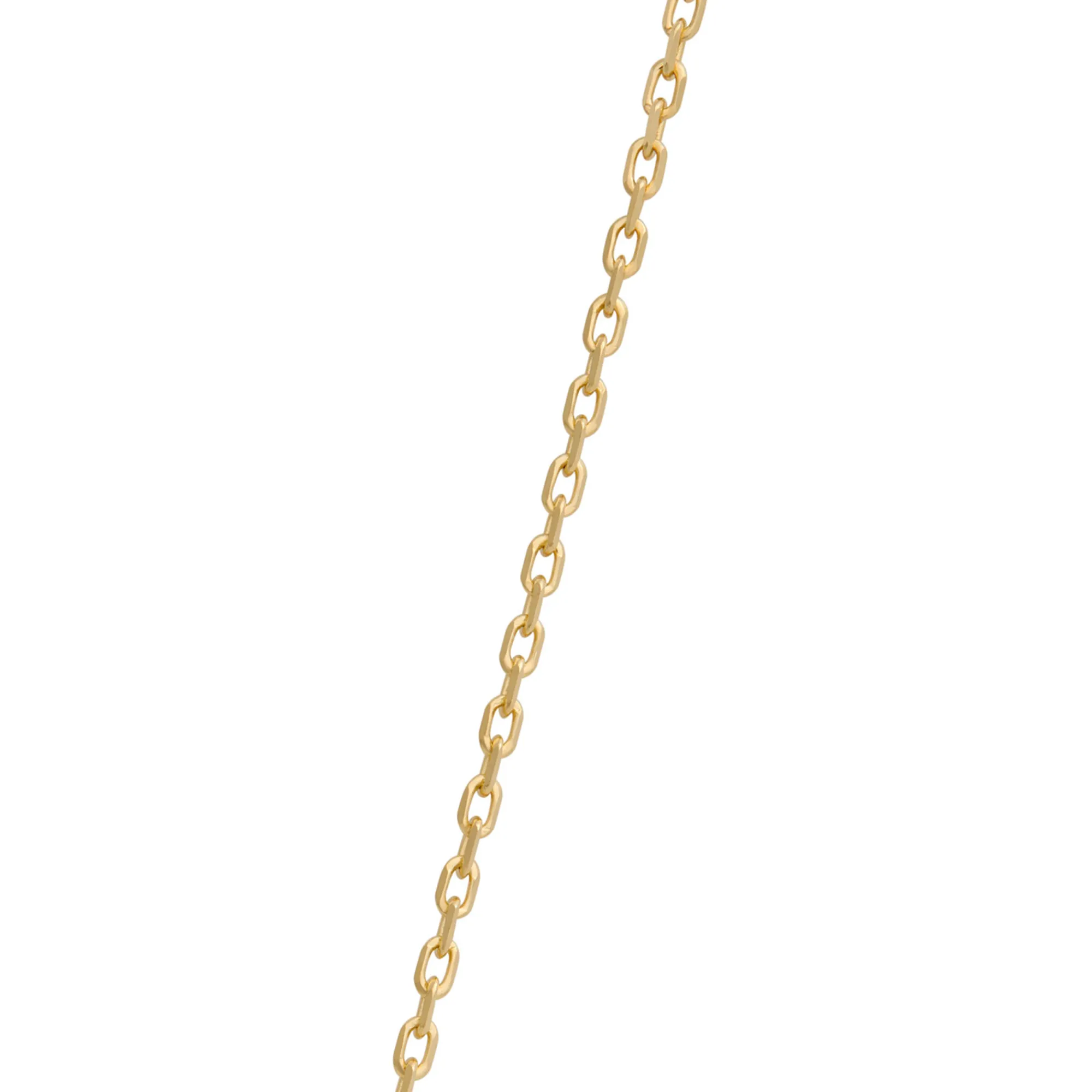 Toscano Cubic Linear Drop Necklace 14K Yellow Gold Outlet