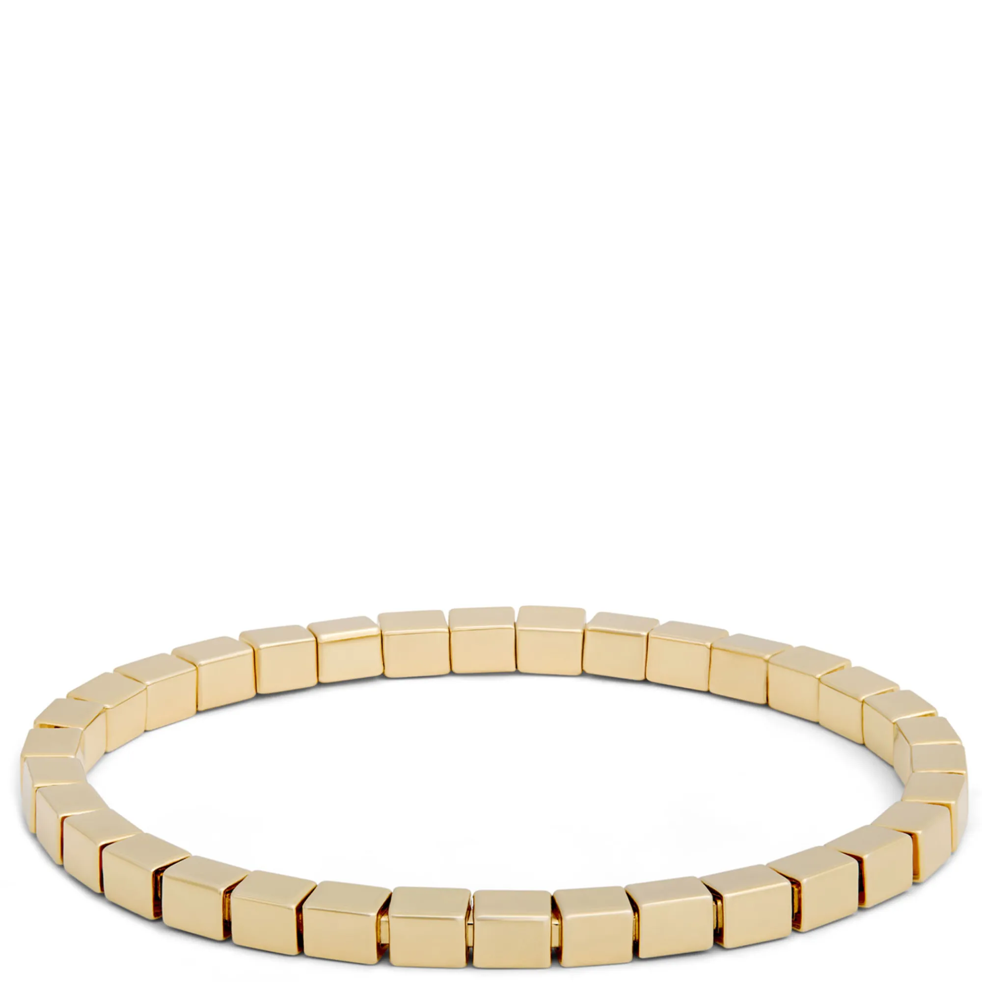 Toscano Cubic Stretchy Bracelet, 14K Yellow Gold Hot