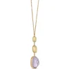 Toscano Cushion Cut Amethyst Pendant, 14K Yellow Gold Sale
